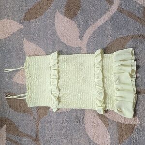 Adorable ruched lime dress